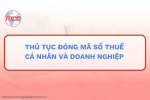thủ tục đóng mã số thuế