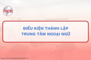 thành lập trung tâm ngoại ngữ
