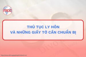 thủ tục ly hôn