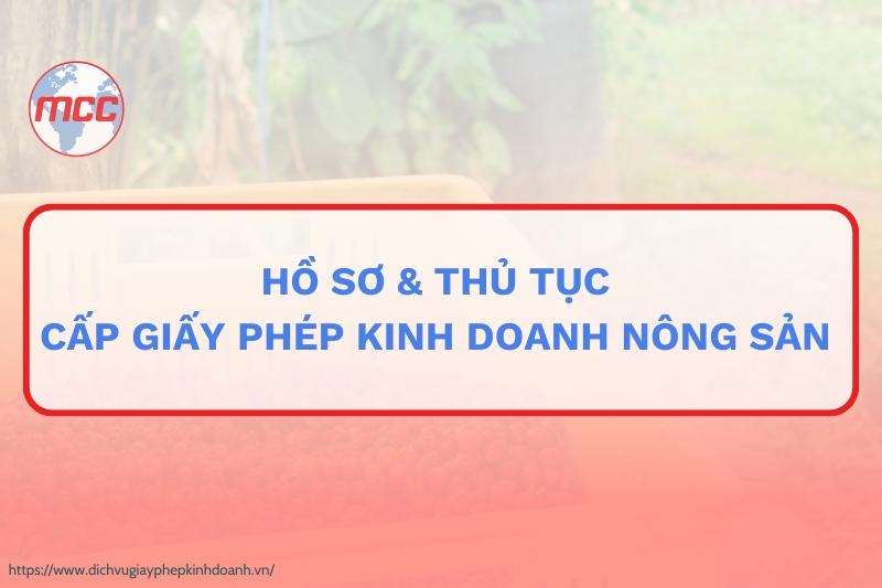 Giấy phép kinh doanh nông sản